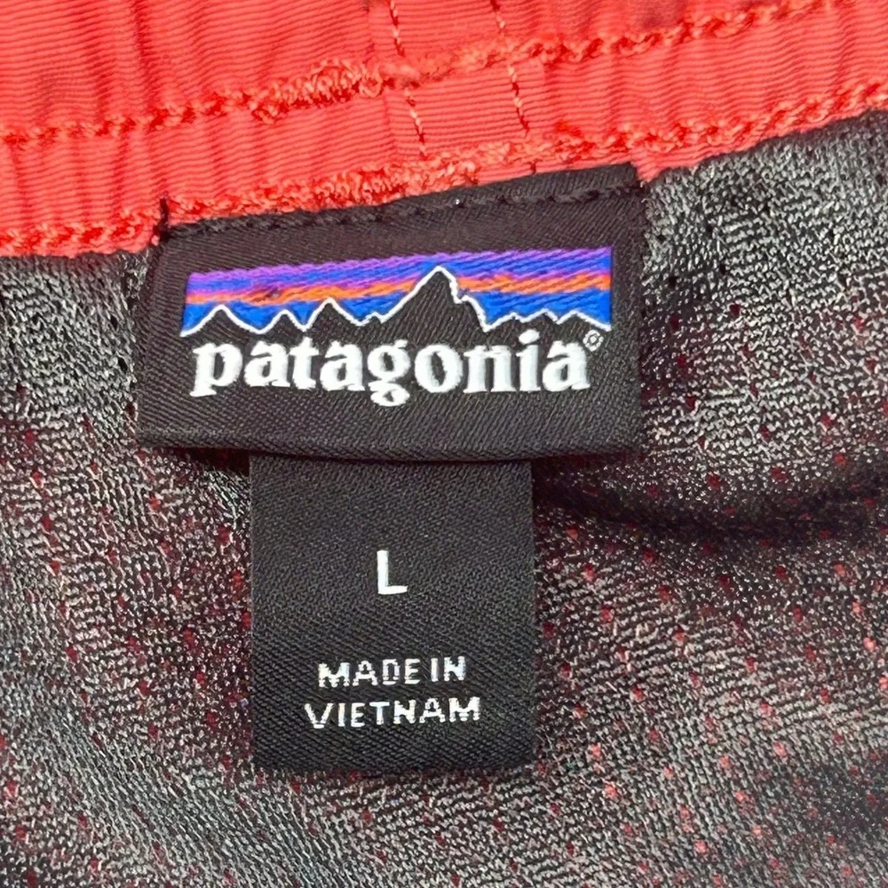 Patagonia Baggies Swim Trunks Youth Large Coral Lined Elastic Waist Shorts Kids
